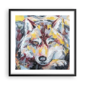 Plakat i sort ramme - Fred blandt kære - 50x50 cm