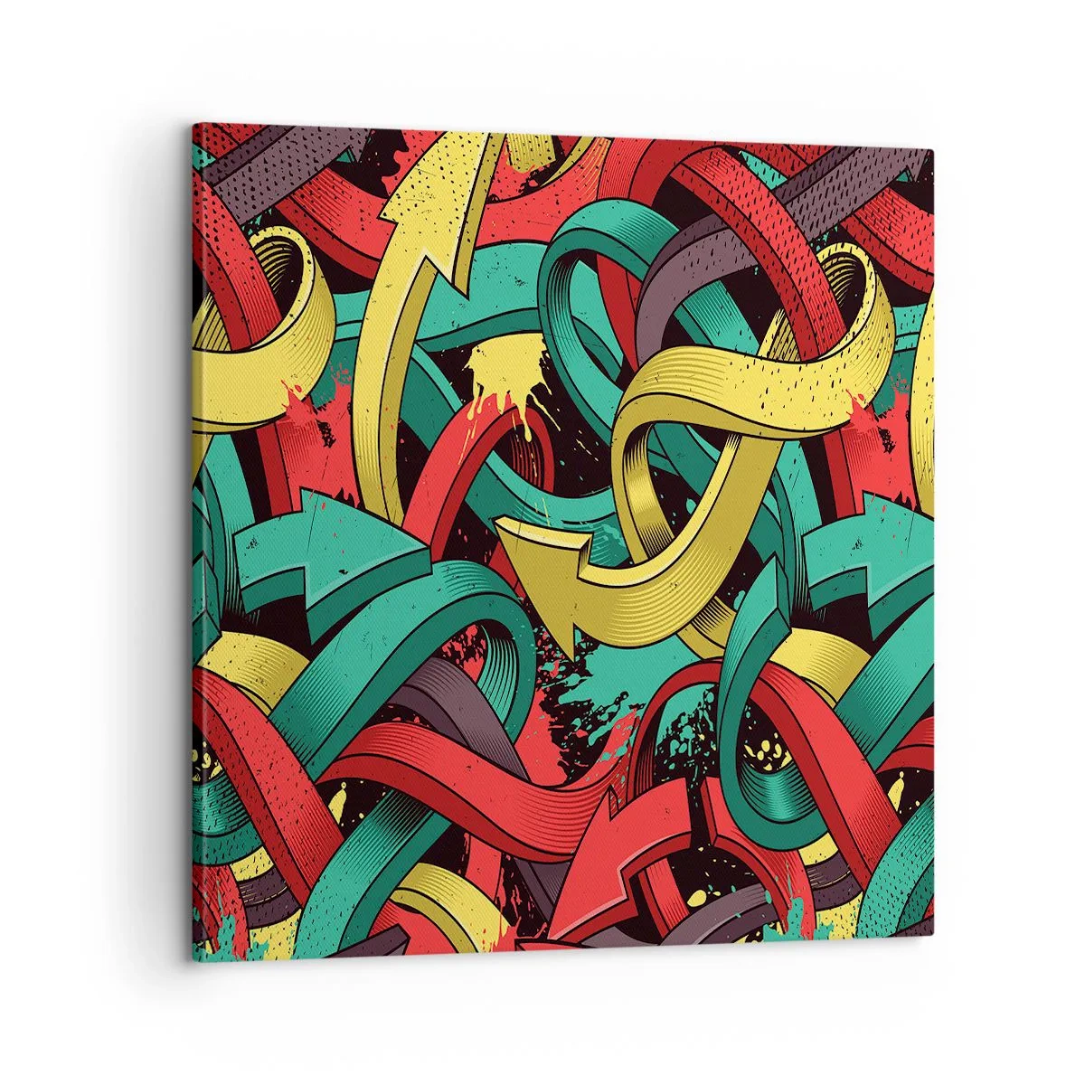 Lærredstryk - Billede på lærred - Hvilken vej skal man gå? - 60x60 cm