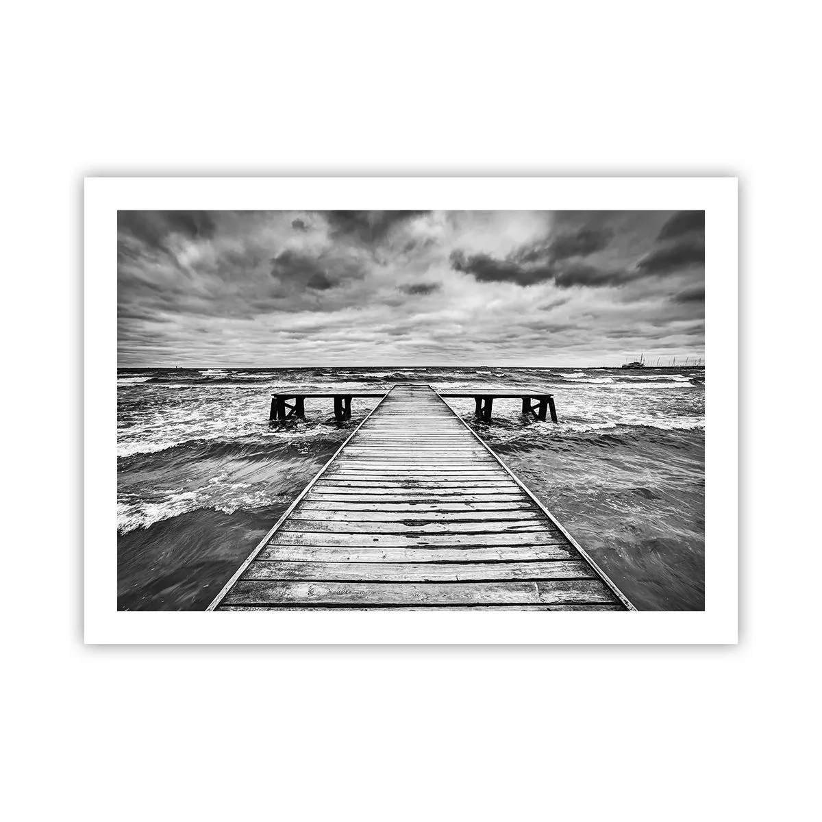 Plakat - Jeg venter på, at vinden blæser væk... - 70x50 cm