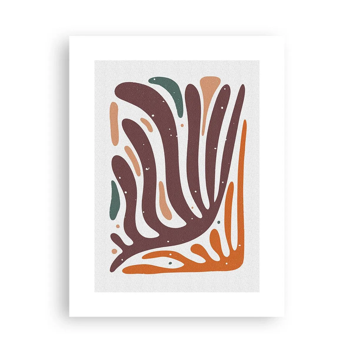 Plakat - Strålende organisk komposition - 30x40 cm