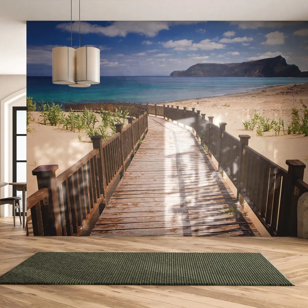 Fototapet Standard Eco - Tag mig med til de glade øer - Landskab, Strand, Madeira - 150x105 cm
