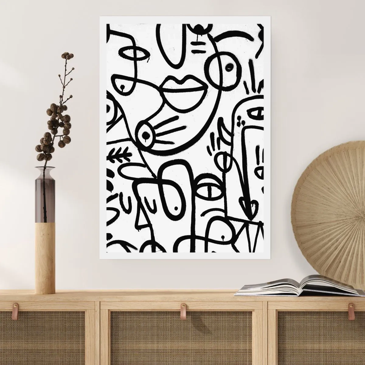 Plakat - Ansigter og luftspejlinger - 61x91 cm
