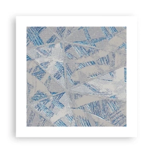 Plakat - I en gråblå labyrint - 40x40 cm