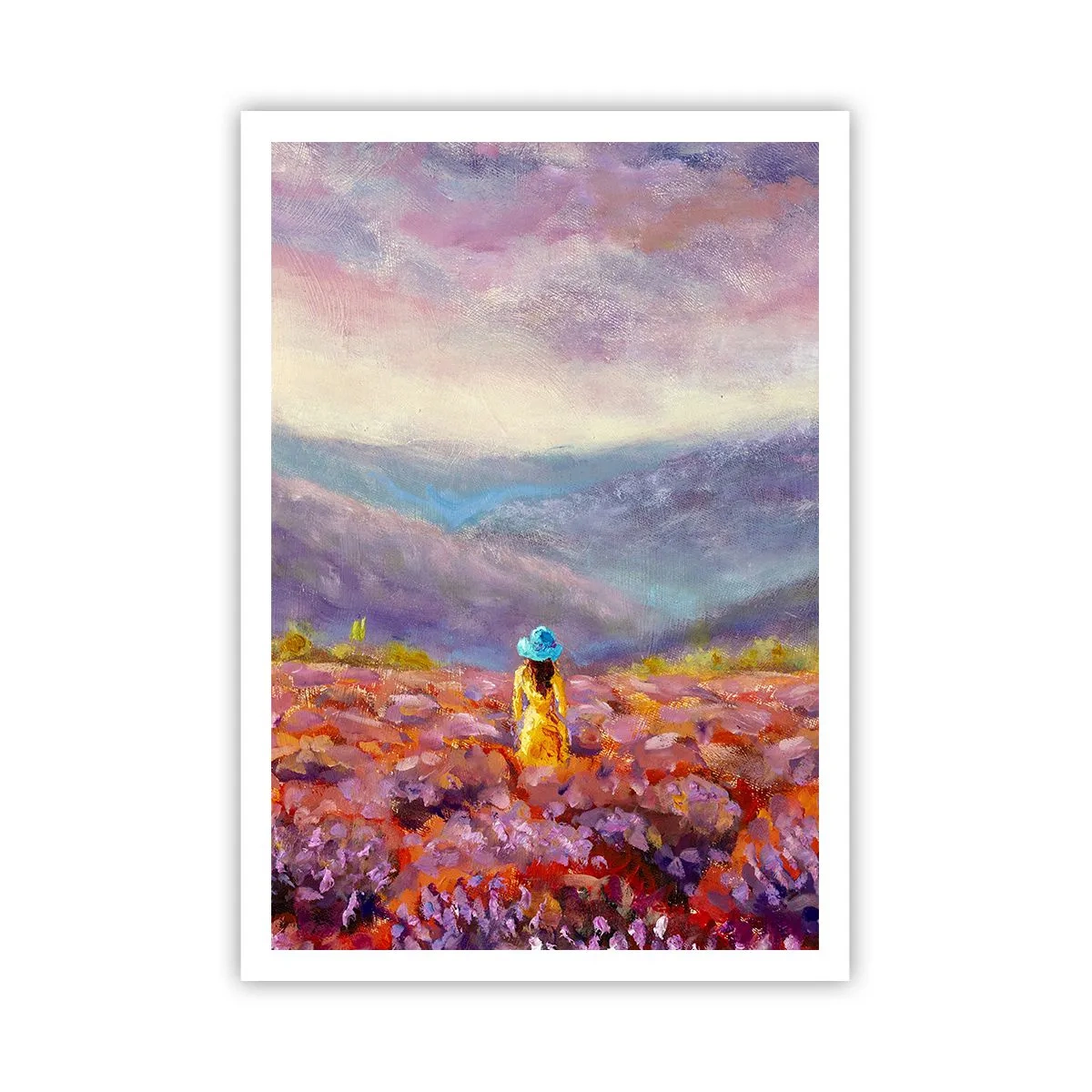 Plakat - I en verden af lavendel - 70x100 cm