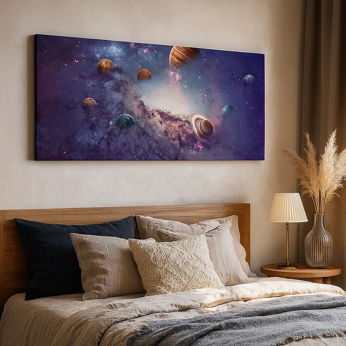 Lærredstryk - Billede på lærred - Systemet med soldans - 30x30 cm