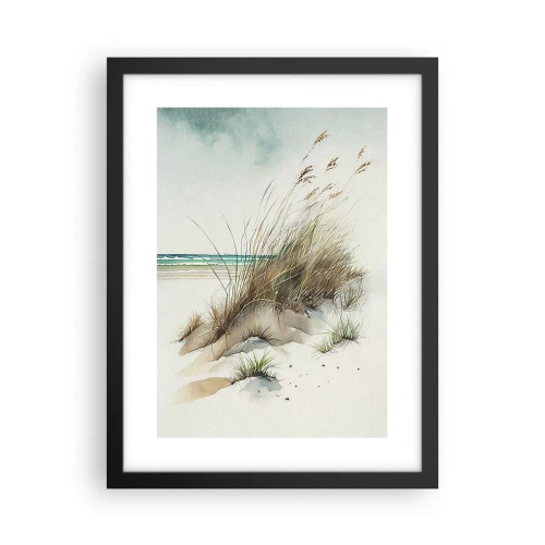 Plakat i sort ramme - Pakket ind i sand - 30x40 cm