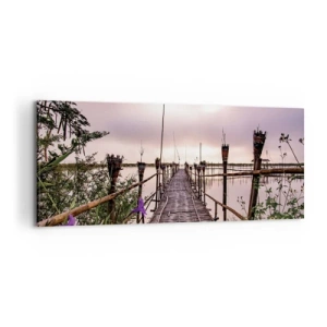 Lærredstryk - Billede på lærred - Den stille og rolige atmosfære i Asien - 100x40 cm