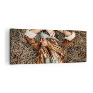 Lærredstryk - Billede på lærred - På vej til kærlighedens sommer - 120x50 cm