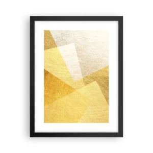 Plakat i sort ramme - Geometriens vejr - 30x40 cm