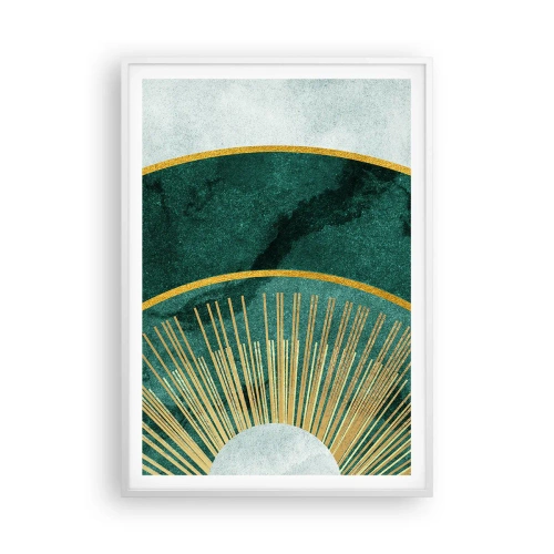 Plakat i hvid ramme - Et anderledes solsystem - 70x100 cm