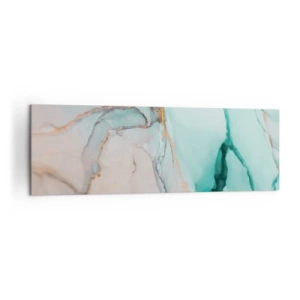 Lærredstryk - Billede på lærred - Dans af former og farver - 160x50 cm