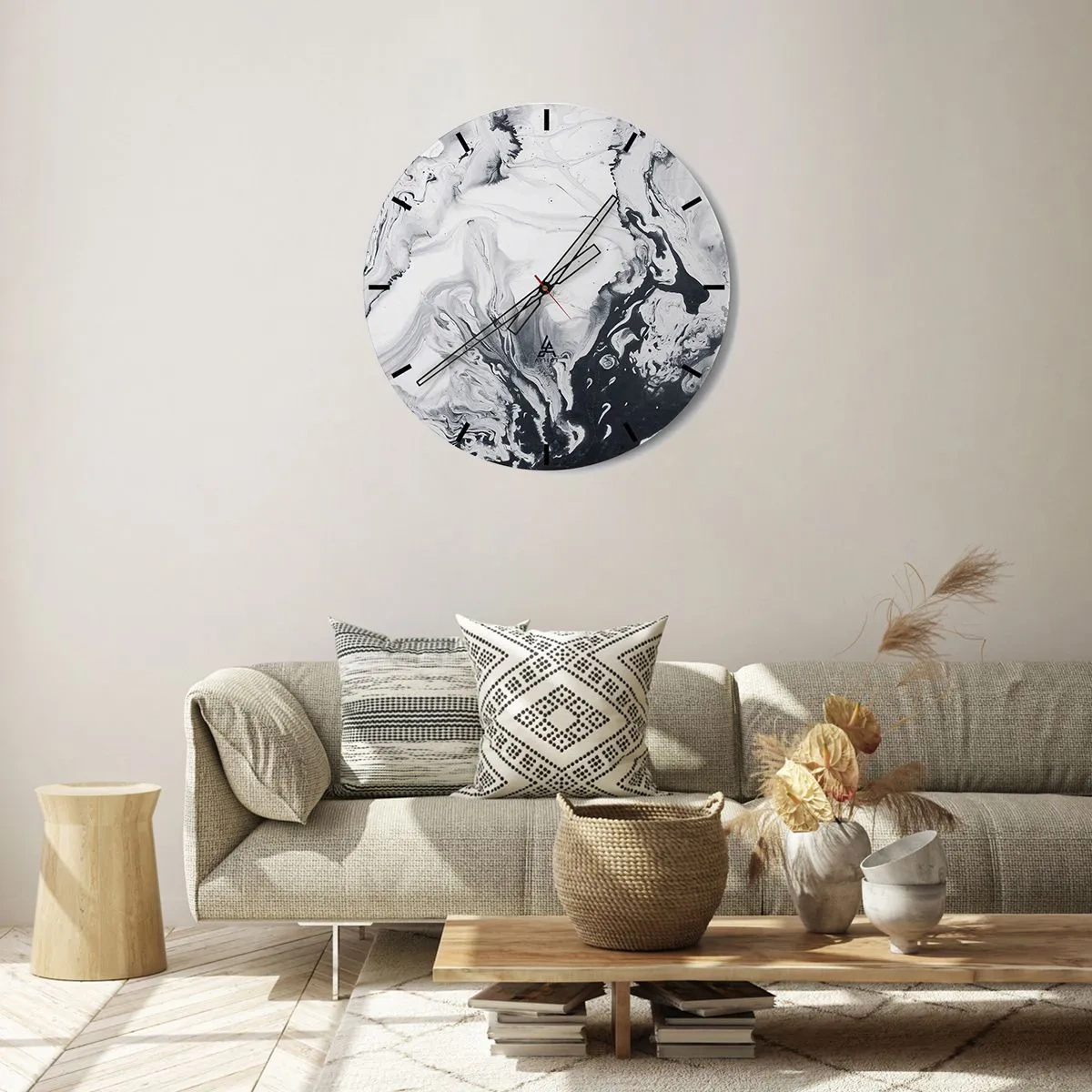 Vægur, Uret - Jordens indre - 40x40 cm