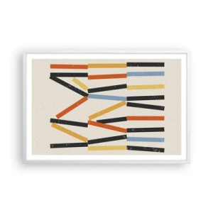 Plakat i hvid ramme - Vandret komposition - 91x61 cm