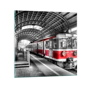 Billede på glas - Måske en rejse for livet? - 50x50 cm