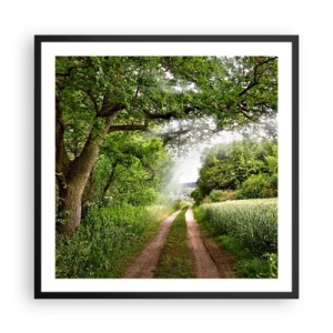 Plakat i sort ramme - Et in Arcadia ego - 60x60 cm