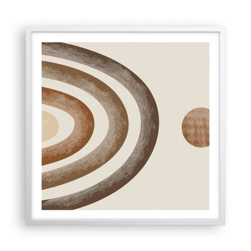 Plakat i hvid ramme - I en galakse langt, langt væk - 60x60 cm