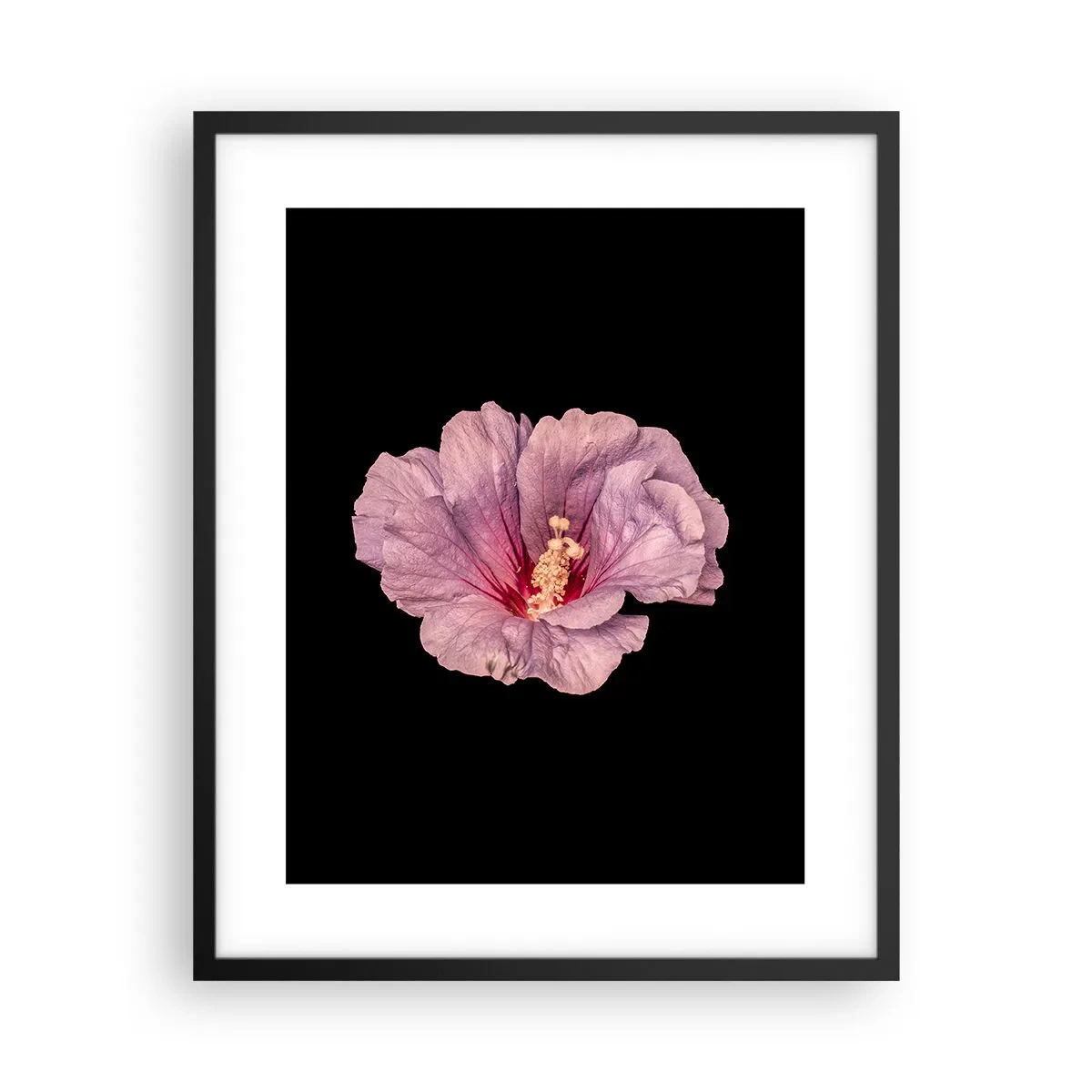 Plakat i sort ramme - Lige i hjertet - 40x50 cm