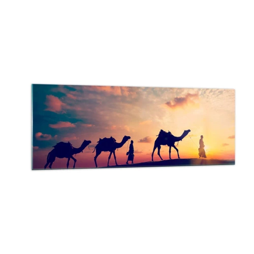 Billede på glas - Orientens mystiske ånd - 140x50 cm