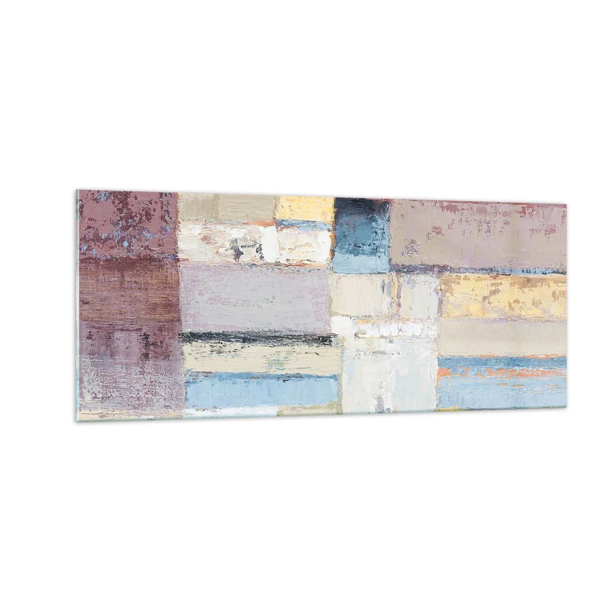 Billede på glas - Geometriens ro - 100x40 cm