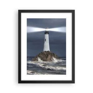 Plakat i sort ramme - Her...her...her! - 30x40 cm