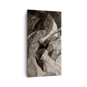 Lærredstryk - Billede på lærred - Cirkulation af jordens farver - 45x80 cm