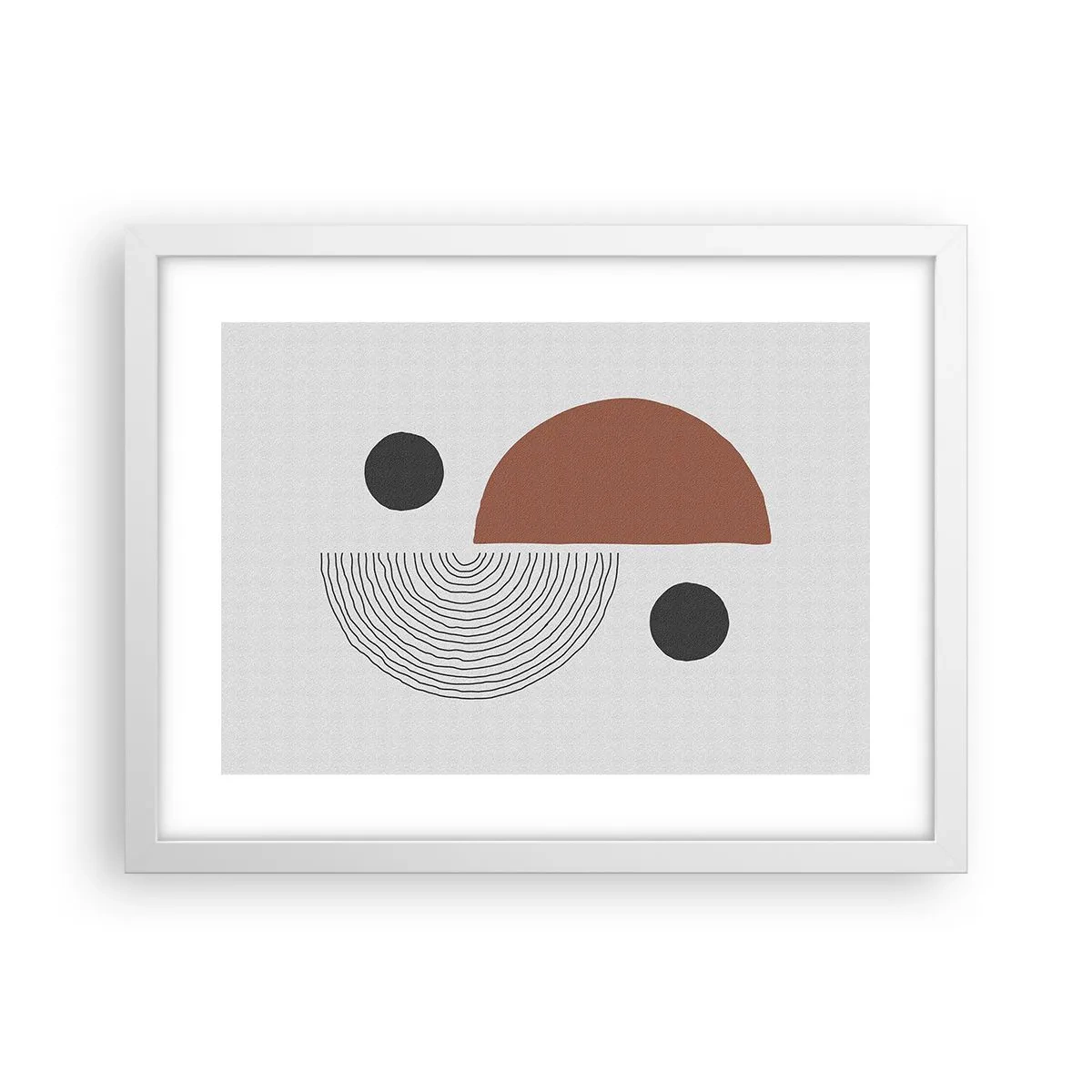 Plakat i hvid ramme - Perfektion af hjulet - 40x30 cm