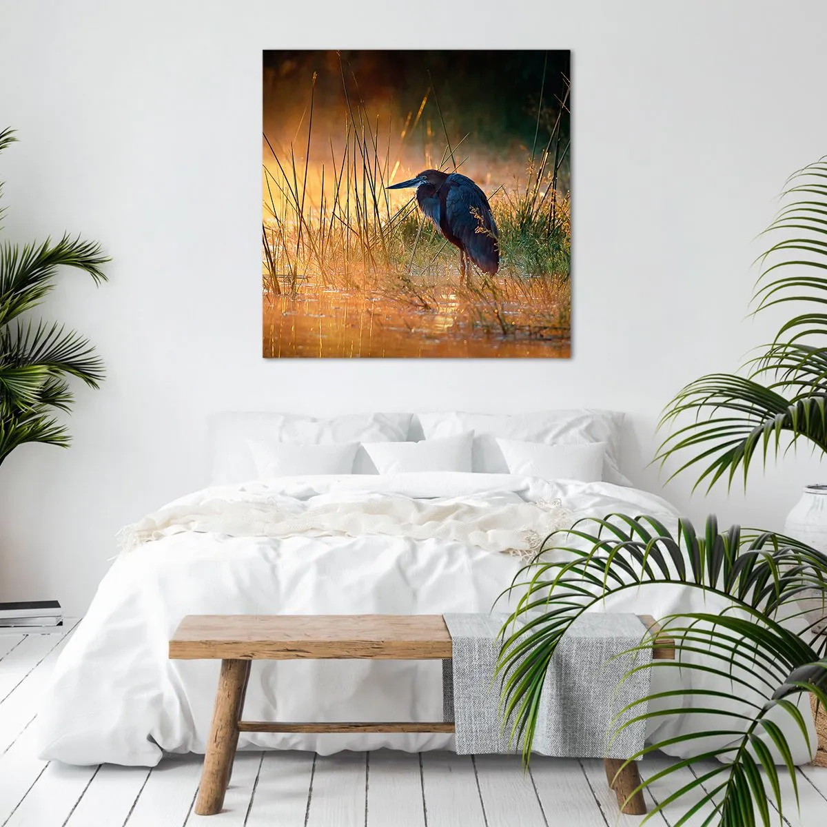 Lærredstryk - Billede på lærred - Giv mig en chance med disse billeder - 70x70 cm