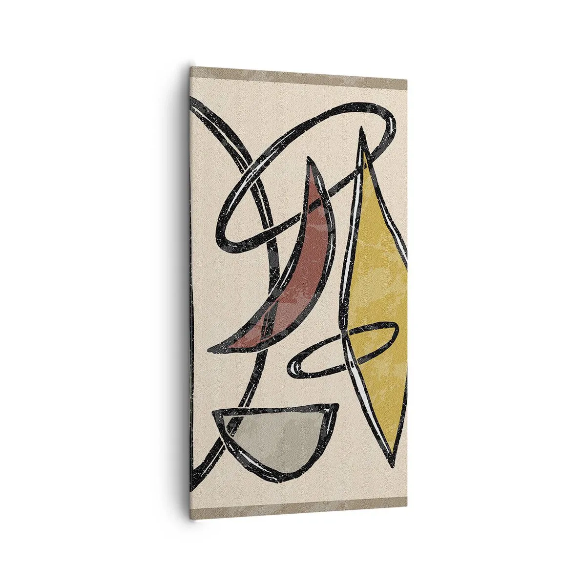 Lærredstryk - Billede på lærred - Vertikaler og niveauer - 65x120 cm