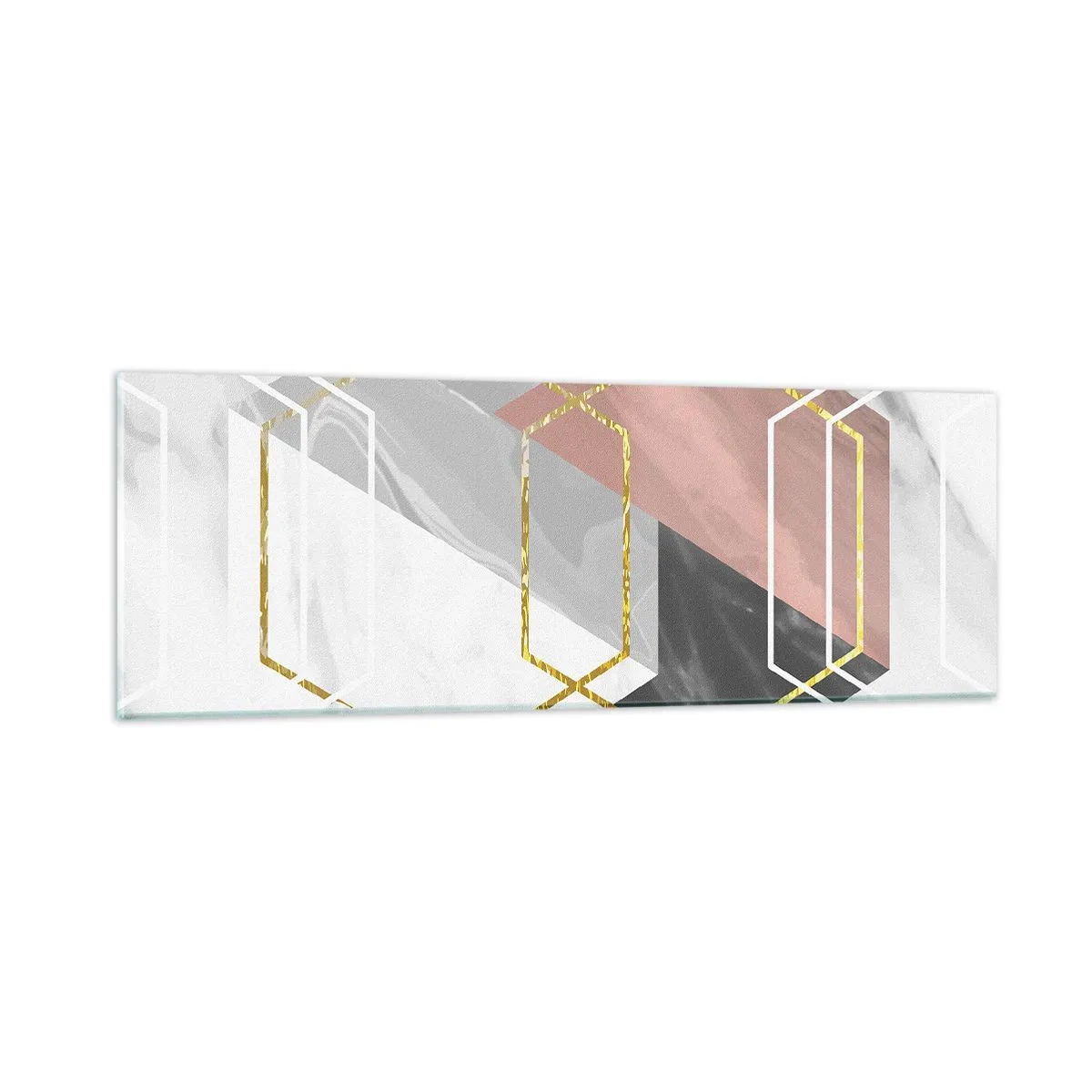 Billede på glas - Kædesammensætning - 90x30 cm