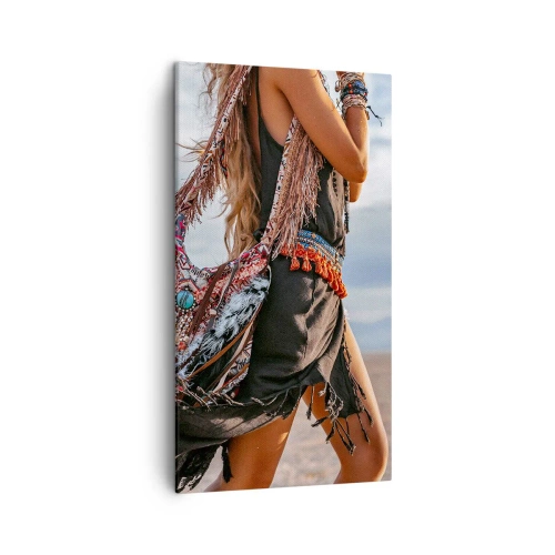 Lærredstryk - Billede på lærred - Shamanens pige - 45x80 cm