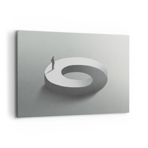 Lærredstryk - Billede på lærred - Og vær klog - 120x80 cm