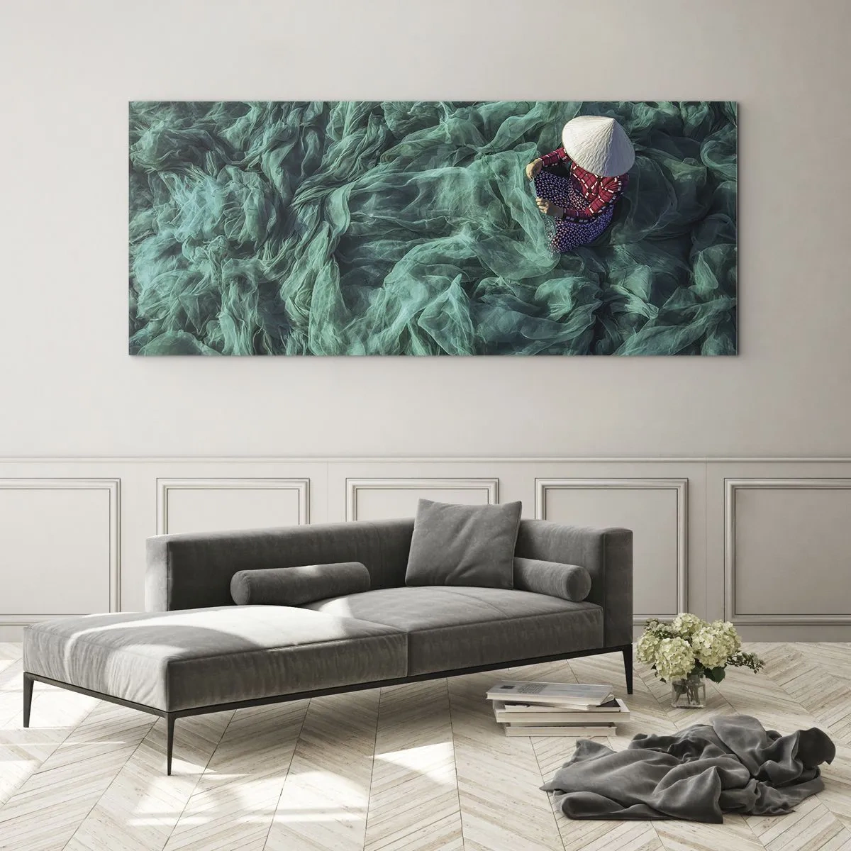 Billede på glas - I et hav af lys - 100x40 cm