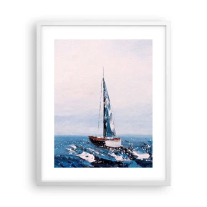 Plakat i hvid ramme - Vindens broderskab - 40x50 cm