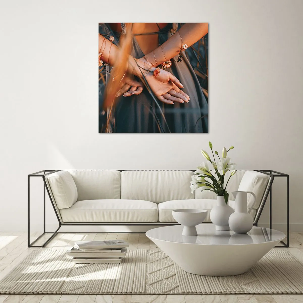 Billede på glas - Forbundet med naturen - 50x50 cm