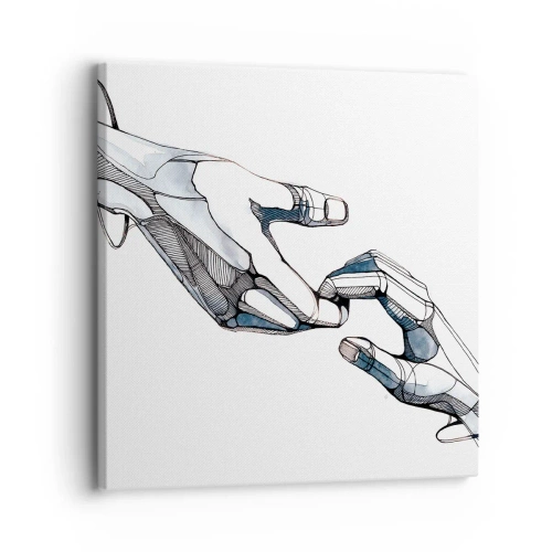 Lærredstryk - Billede på lærred - En god gestus - 30x30 cm