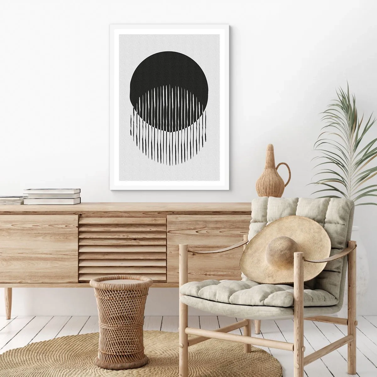 Plakat i hvid ramme - Hans alter ego - 70x100 cm