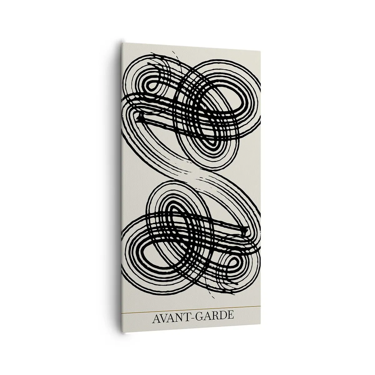 Lærredstryk - Billede på lærred - Det kom ud spontant - 65x120 cm