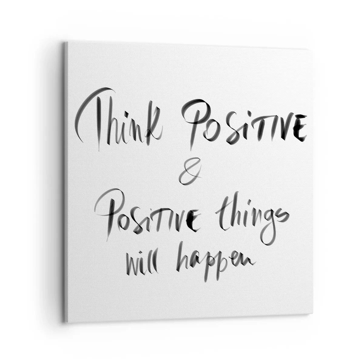 Lærredstryk - Billede på lærred - Hvordan skal man leve? - 50x50 cm