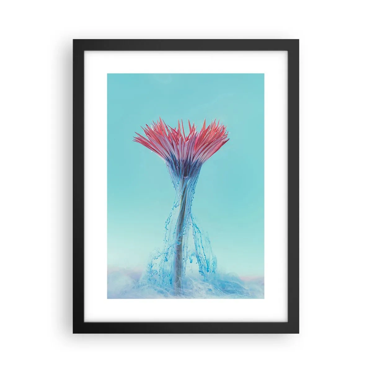 Plakat i sort ramme - I en nærende omfavnelse - 30x40 cm