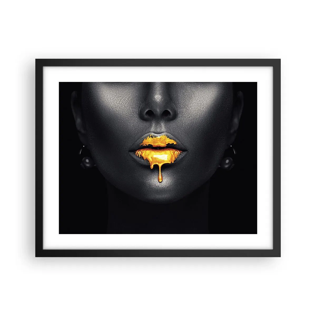 Plakat i sort ramme - Gyldenmund - 50x40 cm