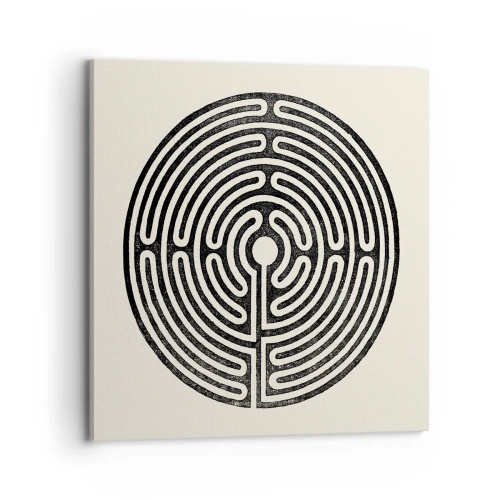 Lærredstryk - Billede på lærred - Mystisk orden - 70x70 cm