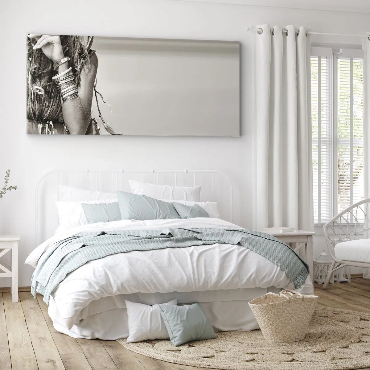 Lærredstryk - Billede på lærred - Som en pige - 100x40 cm