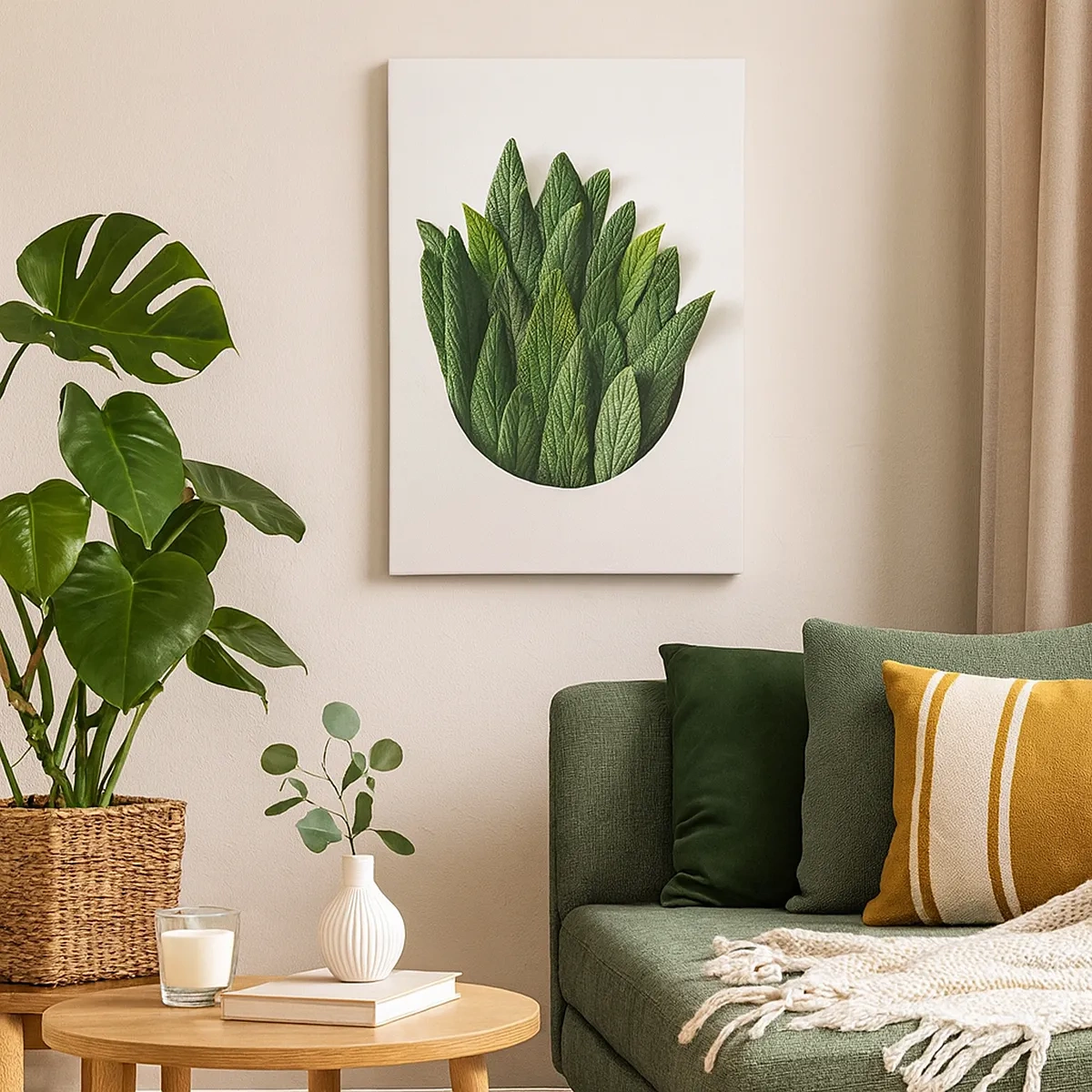 Lærredstryk - Billede på lærred - Uhæmmet nysgerrighed - 50x70 cm