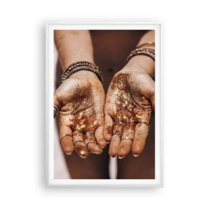 Plakat i hvid ramme - En gave til dig - 70x100 cm