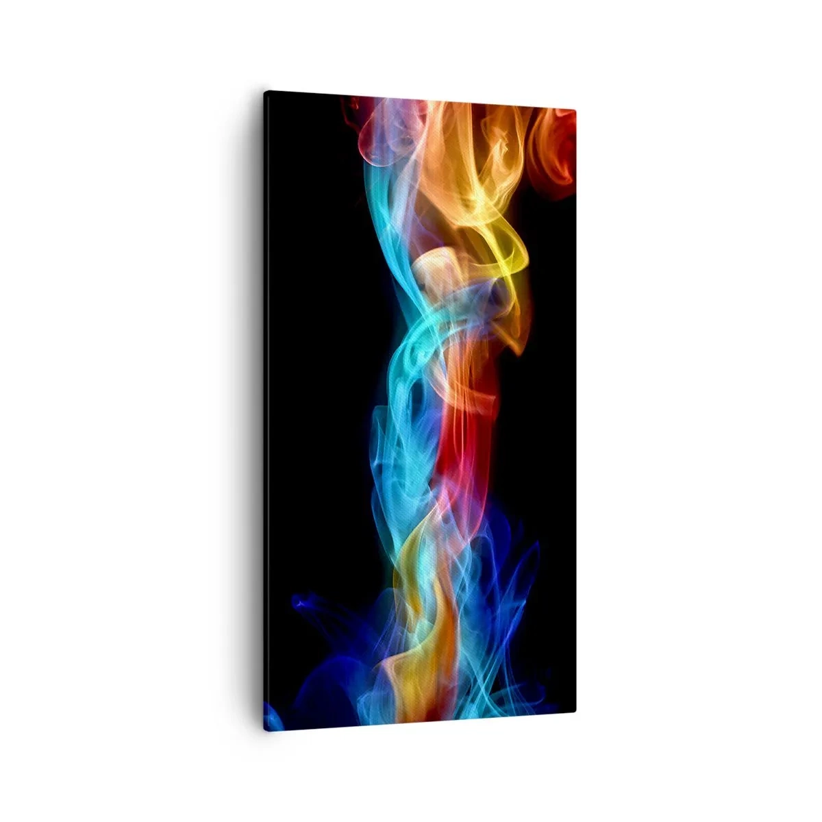 Lærredstryk - Billede på lærred - Regnbuedans i tågerne - 55x100 cm