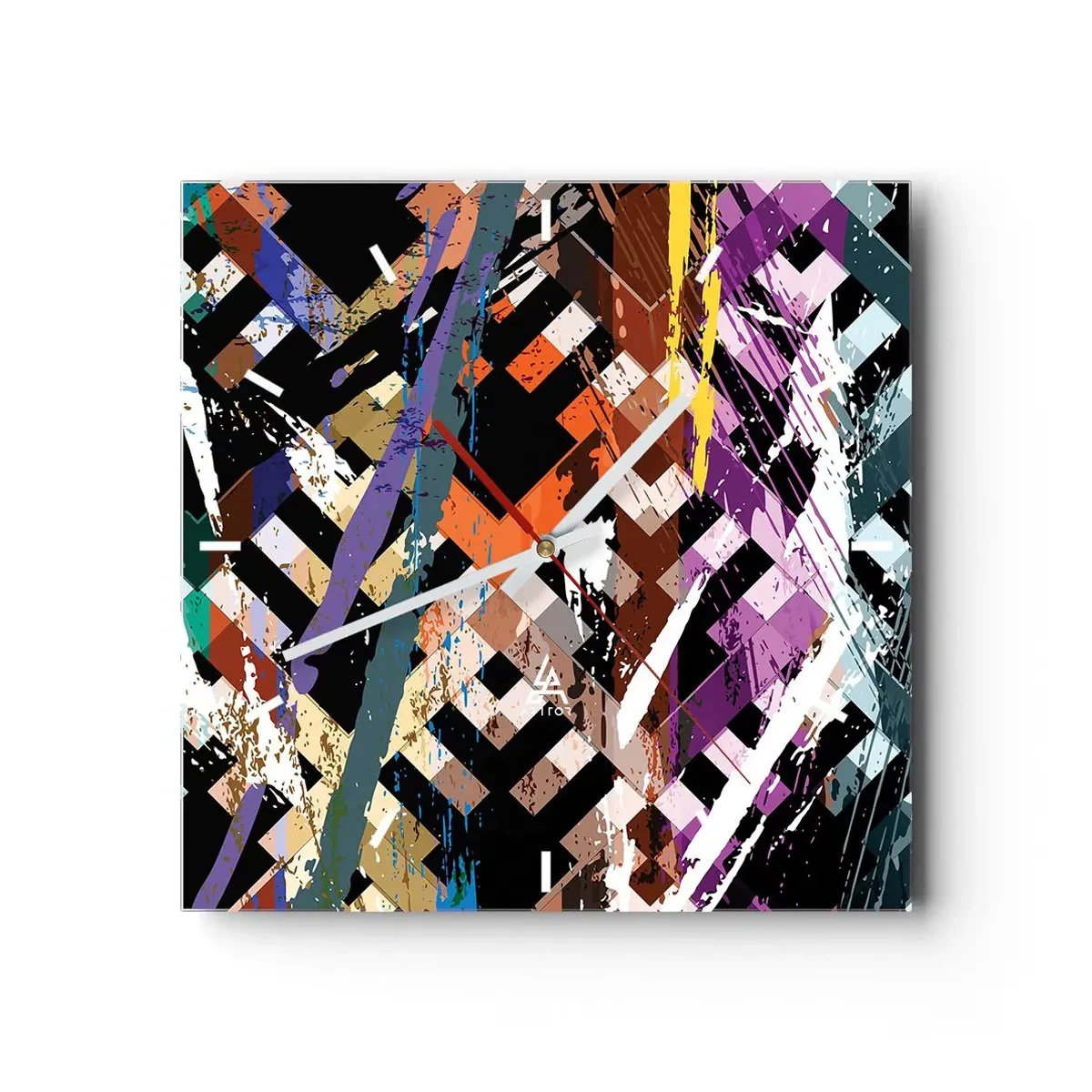 Vægur, Uret - Kvadratisk - 40x40 cm