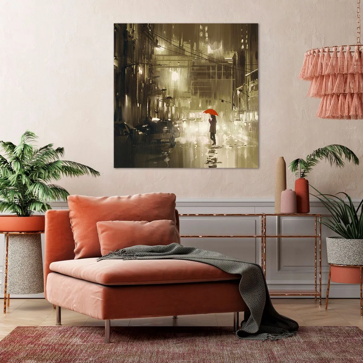 Lærredstryk - Billede på lærred - Alene, men ikke ensom - 60x60 cm