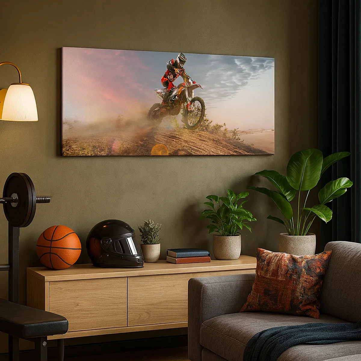 Lærredstryk - Billede på lærred - For sejren - 30x30 cm