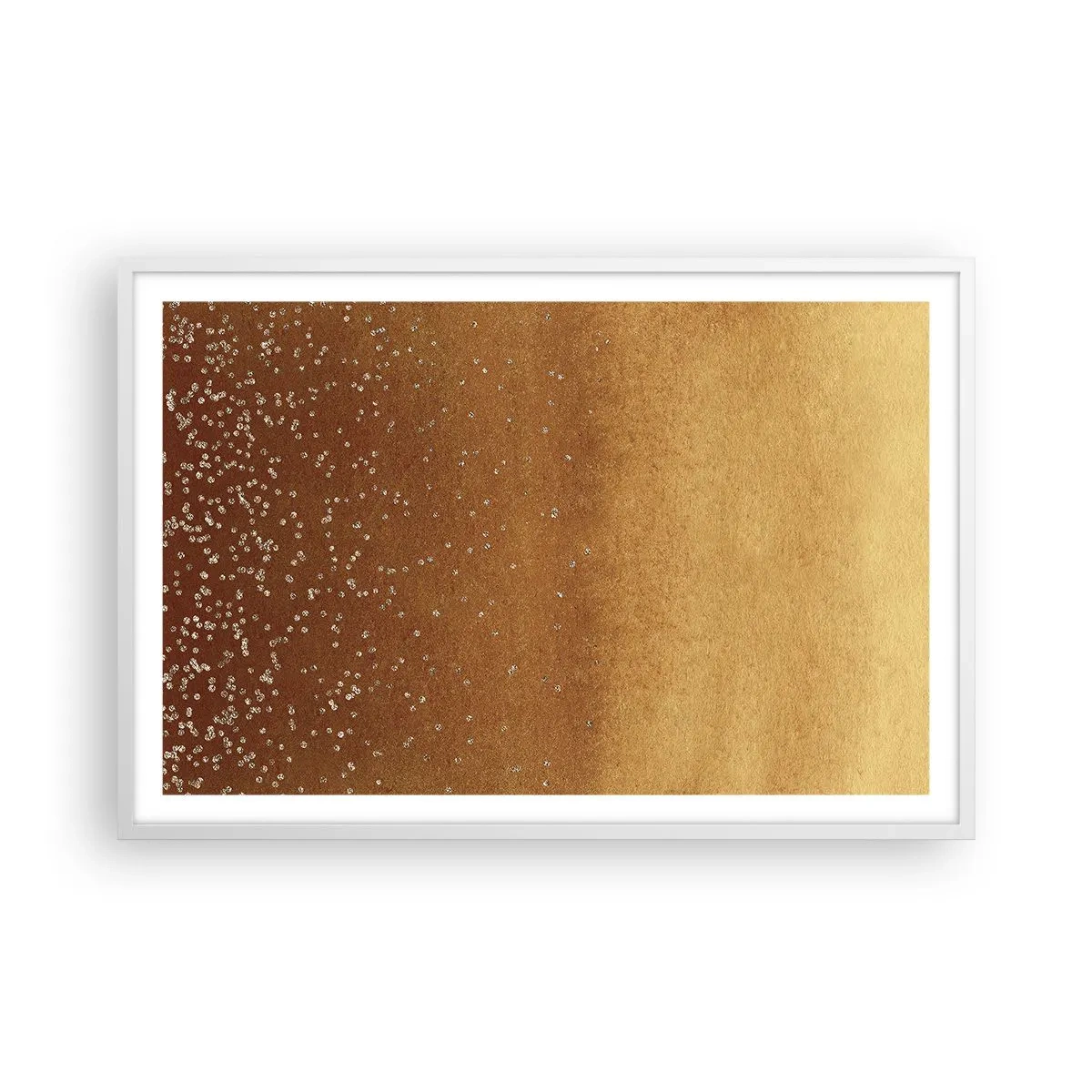 Plakat i hvid ramme - Lysets fødsel - 91x61 cm