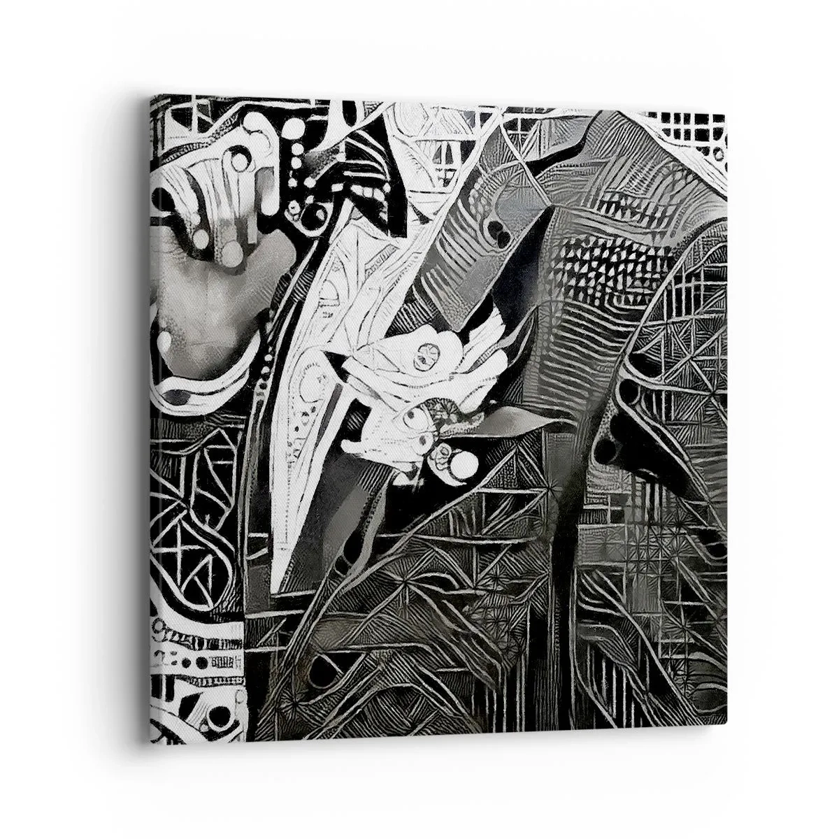 Lærredstryk - Billede på lærred - Bare en tilsyneladende grå mand - 40x40 cm